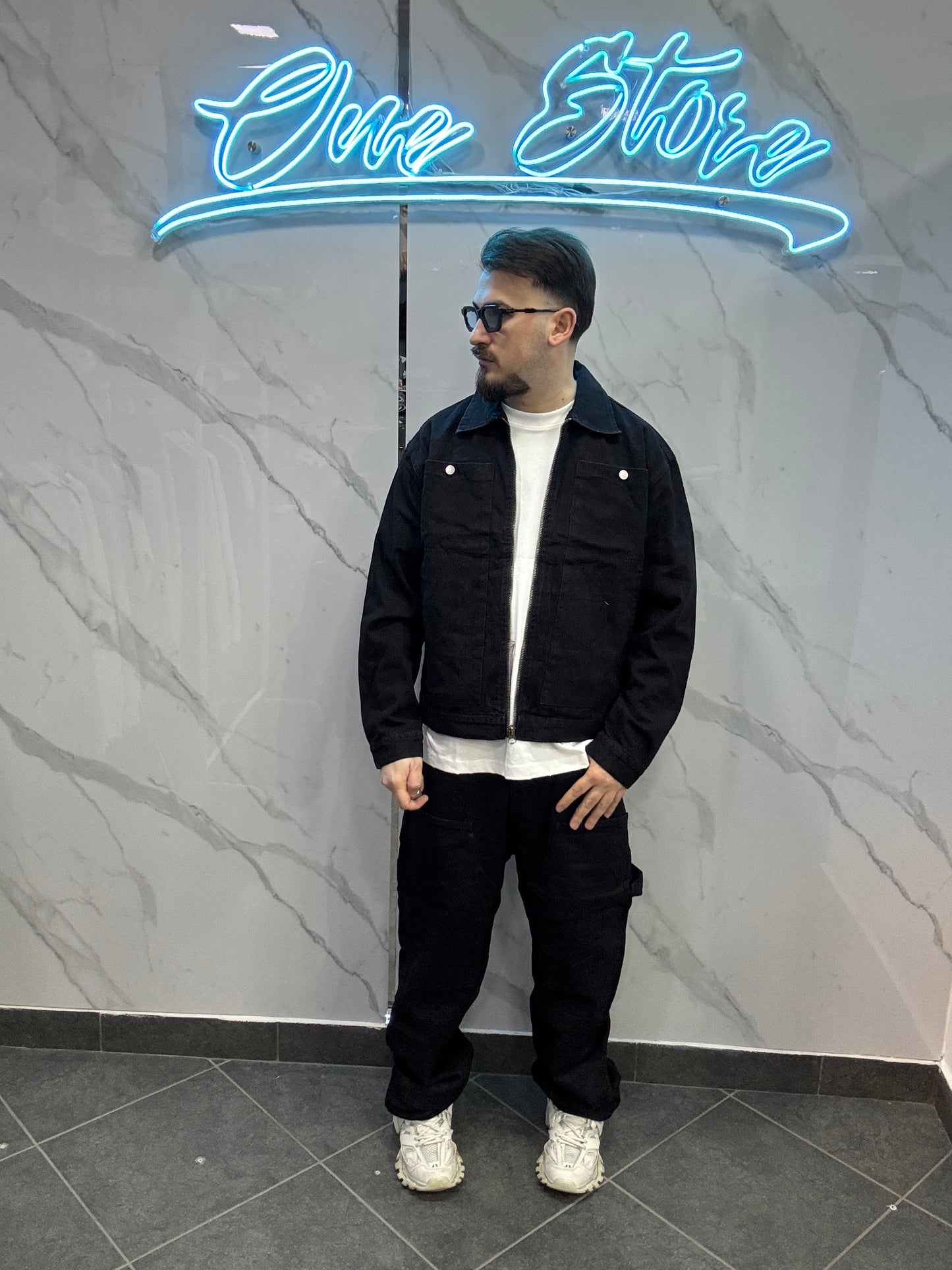 Coordinato jeans black