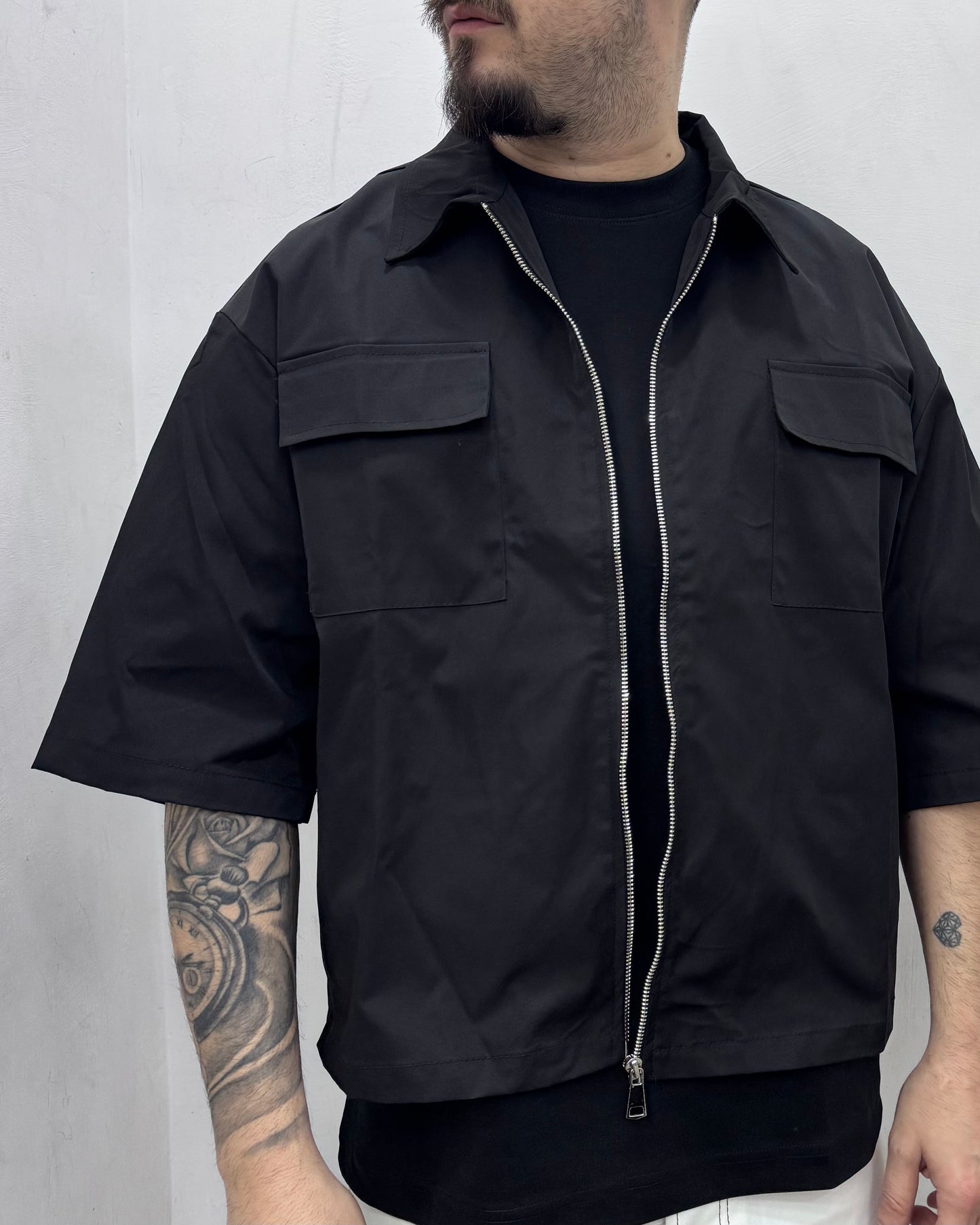 Jacket crop zip