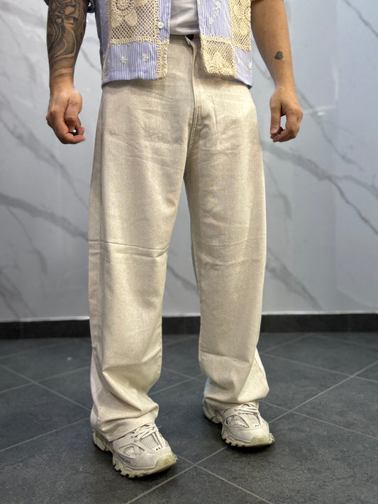 Pantalone lino ballon