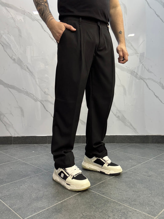 Pantalone fondo ampio nero