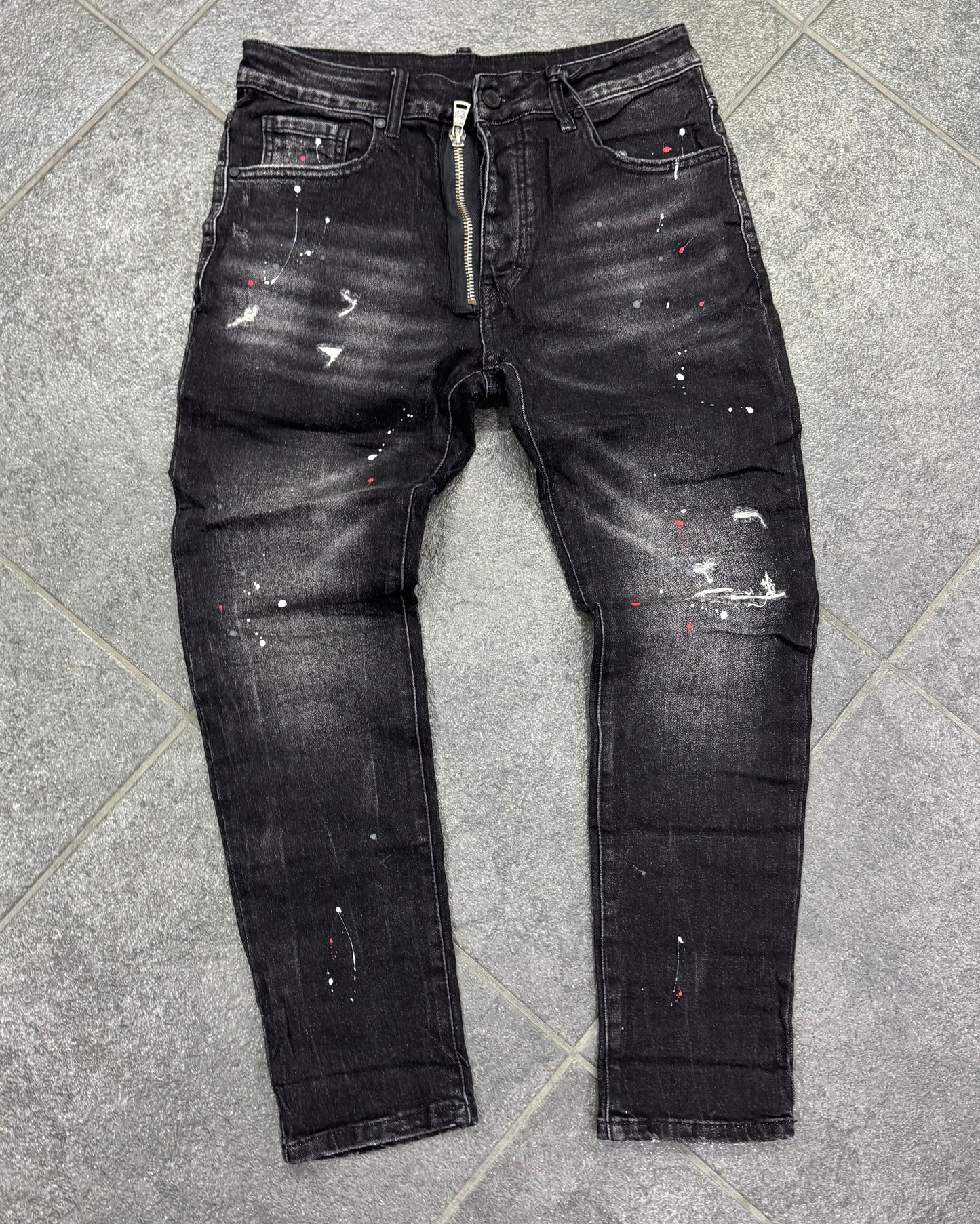 Jeans D2 zip black 2.0