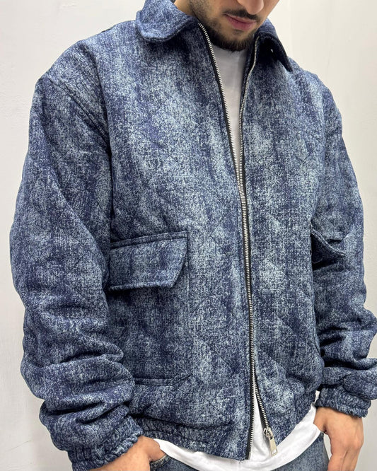 Bomber jeans blu