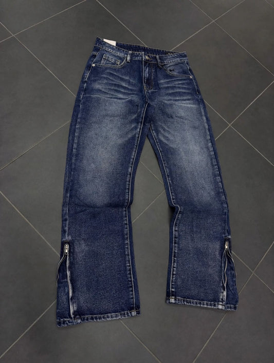 Baggy zip blu